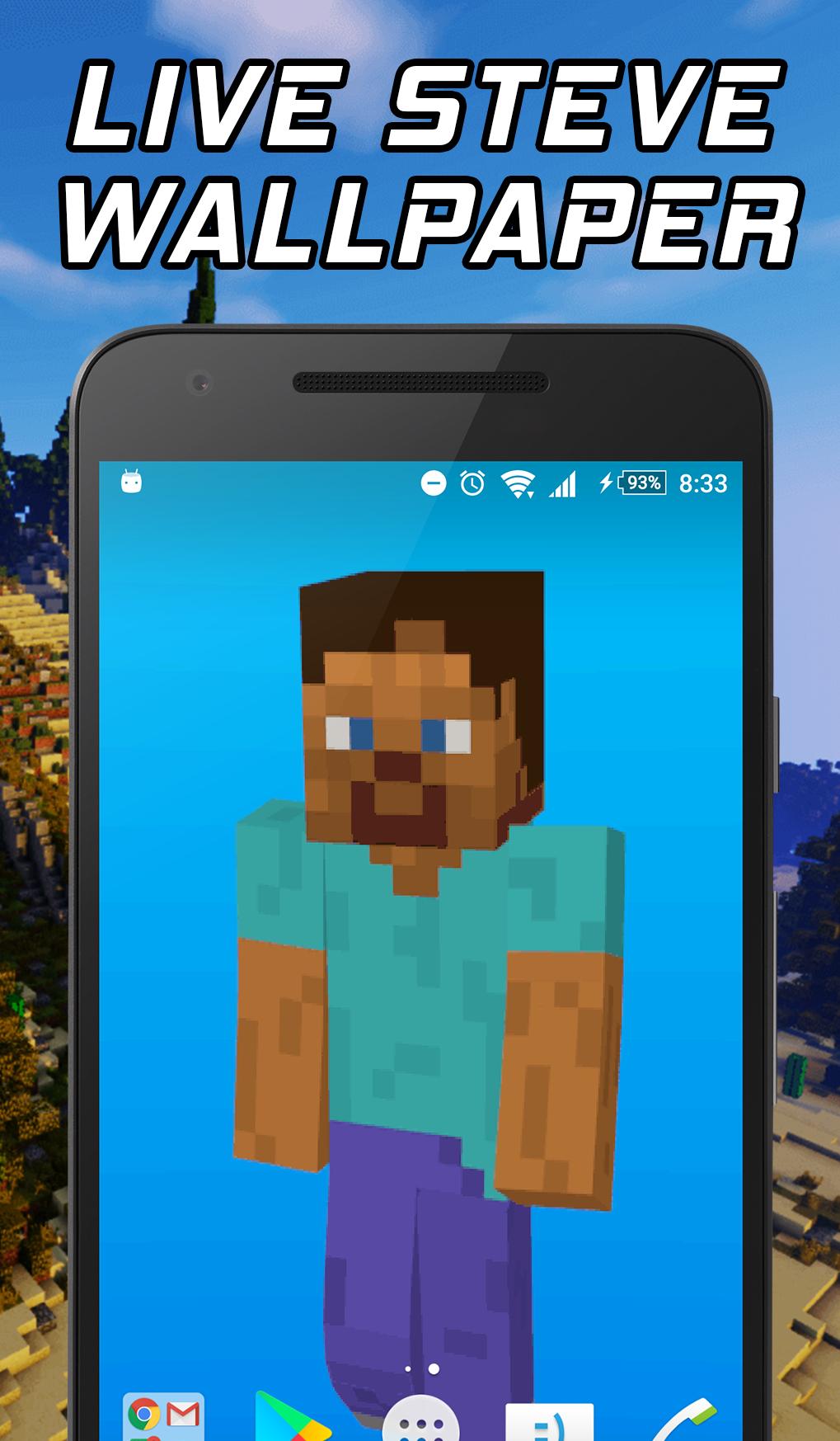 Steve Live Minecraft Wallpaper APK pour Android Télécharger