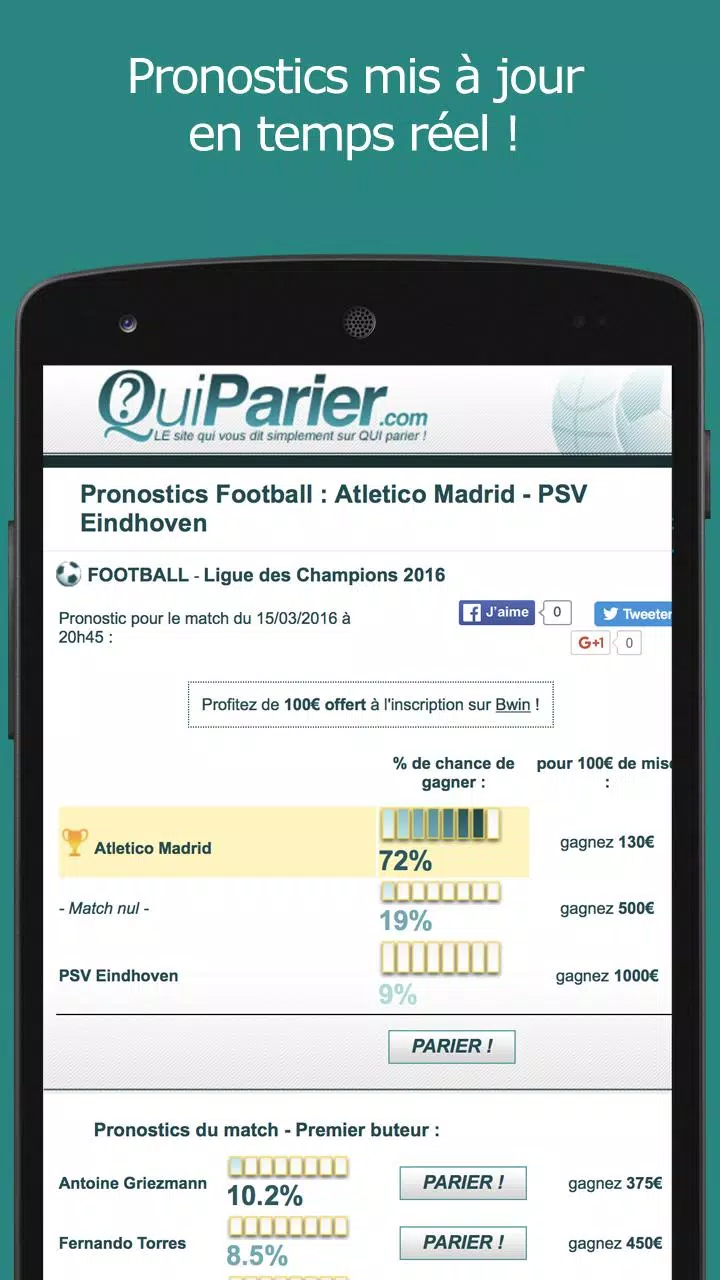 Qui Parier ? Pronostic sportif APK for Android Download