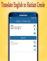 Haitian Creole to English Translator Affiche