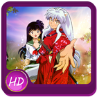 inuyasha and kagome wallpaper art icône