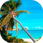 beach waves relaxing sound icon
