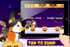 Baby Penguin Jump - Halloween تصوير الشاشة 1