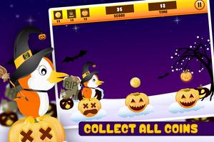 Baby Penguin Jump - Halloween تصوير الشاشة 2