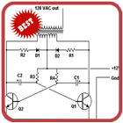 Inverter Circuit Diagram ไอคอน