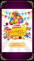 Kids Birthday Party Invitation Maker 截圖 1