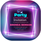 Party Invitation Card Maker icône