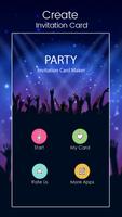 Party Invitation Card Maker Affiche