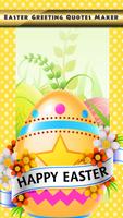 Easter greeting quotes maker poster