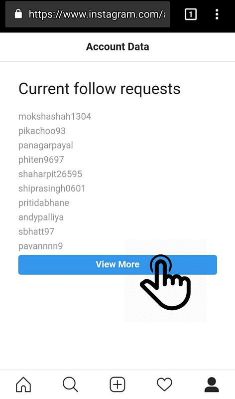 sent request instagram poster sent request instagram screenshot 1 - view follow requests instagram