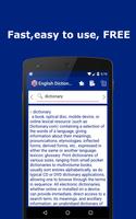 English Explanatory Dictionary - Words Definitions الملصق