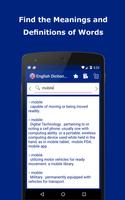 English Explanatory Dictionary - Words Definitions Ekran Görüntüsü 1