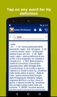 Italian Explanatory Dictionary. Words definitions screenshot 1