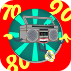 70er 80er 90er Musik Radio Zeichen