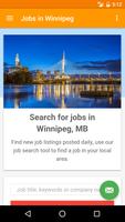Jobs in Winnipeg, Canada Plakat