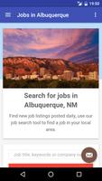Jobs in Albuquerque, NM, USA پوسٹر