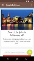 Jobs in Baltimore, MD, USA 海报