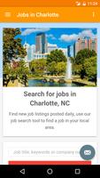 Jobs in Charlotte, NC, USA پوسٹر