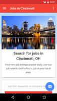 Jobs in Cincinnati, OH, USA plakat