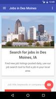 Jobs in Des Moines, IA, USA Affiche
