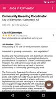 Jobs in Edmonton, Canada capture d'écran 3