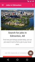 Jobs in Edmonton, Canada Affiche