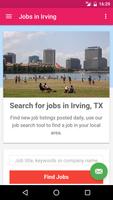 Jobs in Irving, TX, USA plakat