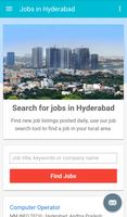 Jobs in Hyderabad, India Plakat