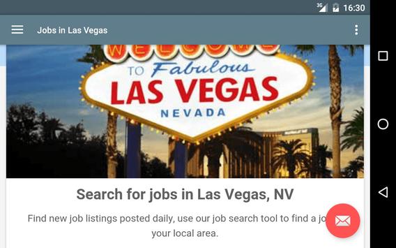 Search for jobs on the las vegas strip