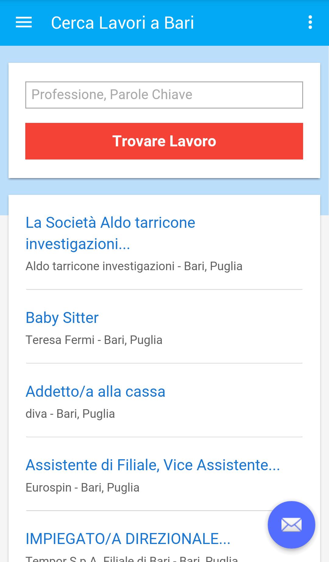 Offerte Di Lavoro Bari Italia For Android Apk Download