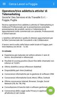 Offerte di Lavoro Foggia اسکرین شاٹ 3
