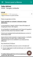 Offerte di Lavoro Monza capture d'écran 3