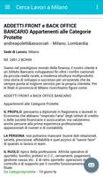 Offerte di Lavoro Milano تصوير الشاشة 3