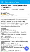 Offerte di Lavoro Parma capture d'écran 3