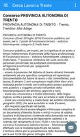 Offerte di Lavoro Trento Ekran Görüntüsü 3