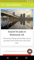 Jobs in Richmond, VA, USA Affiche