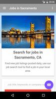 Jobs in Sacramento, CA, USA Plakat