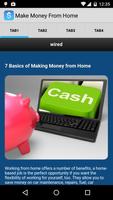 Make Money From Home Affiche