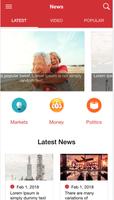 Multipurpose News App Template UI Affiche