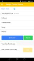 Weight Loss Points Calculator poster
