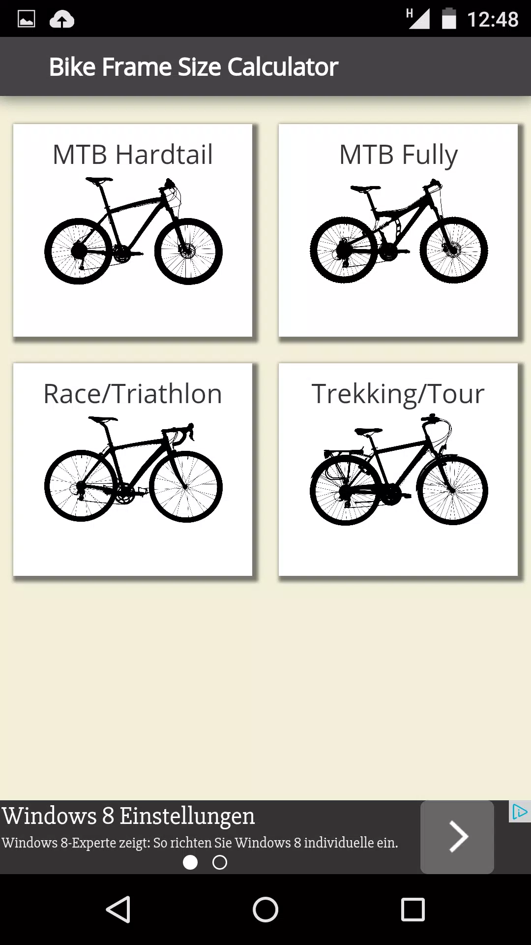 Bike Frame Size Calculator APK for Android Download