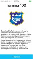 Poster namma 100 App Bengaluru Police