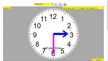 Clock Interactive for Teaching Affiche