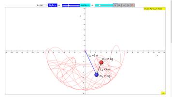 برنامه‌نما Double Pendulum Simulator عکس از صفحه