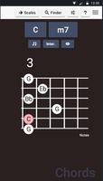 Guitar Chords & Scales Affiche