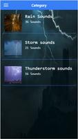 Storm sound for sleeping poster