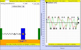 Forced Simple Harmonic Lab screenshot 1