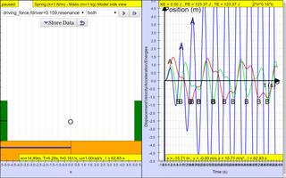 Forced Simple Harmonic Lab screenshot 2