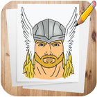 How to Draw Thor Characters ícone