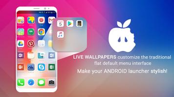 iLauncher for Phone X and Phone 8 Plus পোস্টার