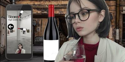 Wine girl poster